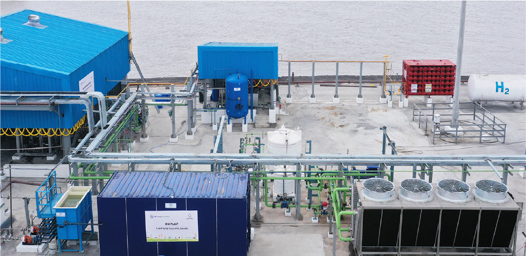 1 MW Green Hydrogen Plant for Deen Dayal Port Authority at Kandla, Gujarat
